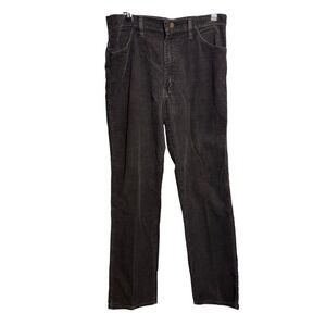 Vintage Rustler Men 36x34 Black Corduroy Faded Pants Casual Grunge Dark Academia